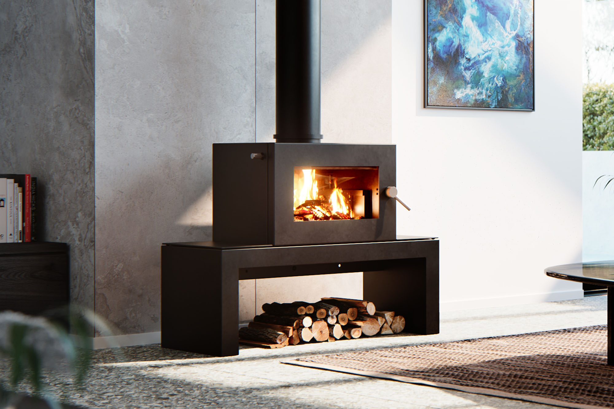 Freestanding fires